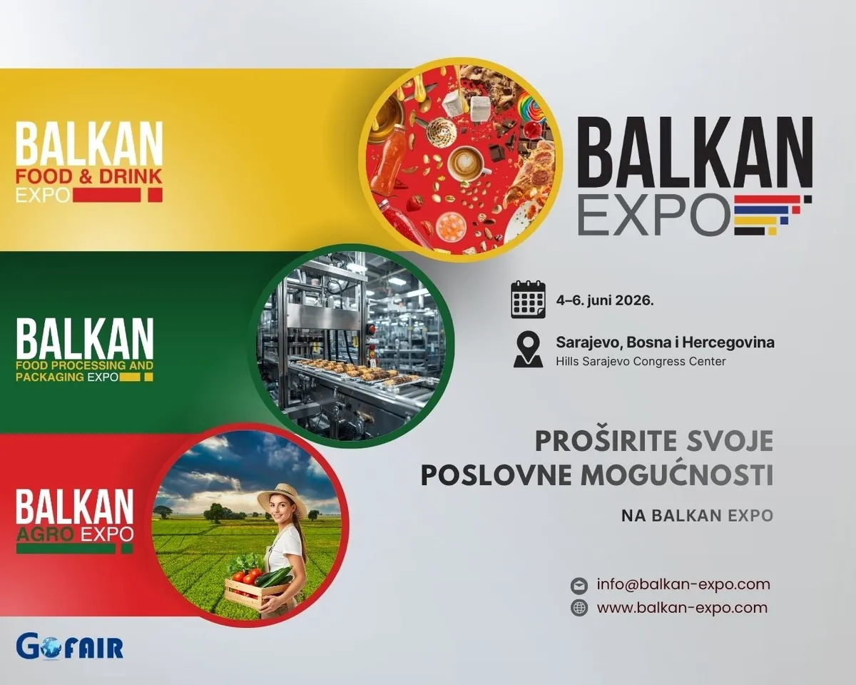 Sarajevo domaćin "Balkan Expo 2026" – najvećeg međunarodnog sajma hrane u BiH